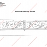 Média réf. 216 (2/2): Rampe d'escalier en fer forgé, style Classique et baroque, modèle Saint Germain feuillage