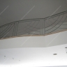 Média réf. 230 (12/12): Rampe d'escalier en fer forgé, style Art décoratif, modèle treillis