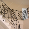 Média réf. 248 (1/5): Rampe d'escalier en fer forgé, style Art décoratif, modèle lys