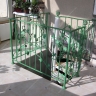 Média réf. 414 (3/3): Rampe d'escalier en fer forgé, style Floral végétal, modèle Bourgogne