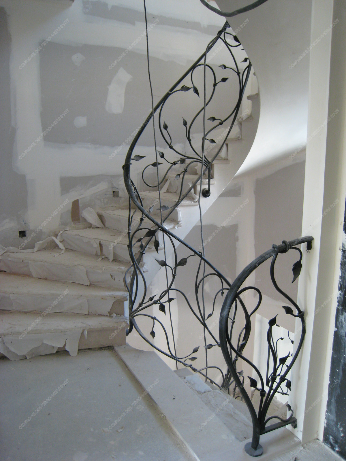 Rampes d escalier en fer forgé Floral et végétal : Modèle