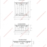 Média réf. 504 (4/10): Balcons en fer forgé, style traditionnel, modèle barreaux volutes