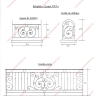 Média réf. 513 (3/7): Balcons en fer forgé, style traditionnel, modèle médaillon 1