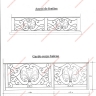 Média réf. 659 (2/2): Appuis de fenêtre en fer forgé, style traditionnel, modèle médaillon 2