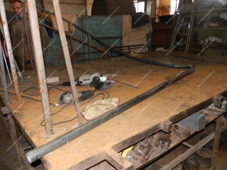 Réalisation d'une rampe d'escalier en fer forgé - étape 1 / 3 Réalisation d'une rampe d'escalier en fer forgé - étape 1 / 3
