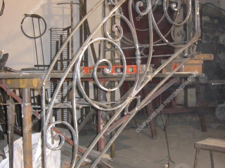 Réalisation d'une rampe d'escalier en fer forgé - étape 3 / 1 Réalisation d'une rampe d'escalier en fer forgé - étape 3 / 1
