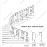 Média réf. 153 (2/12): Rampe d'escalier en fer forgé, style Classique et baroque, modèle Saint Eloi II