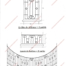 Média réf. 746 (11/12): Grille de défense en fer forgé, style traditionnel, modèle Médaillon 1