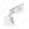 Média réf. 167 (3/6): Rampe d'escalier en fer forgé, style Classique et baroque, modèle Saint Eloi III