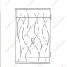 Média réf. 762 (1/1): Grille de défense en fer forgé, style moderne, modèle Brindilles