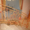 Média réf. 171 (1/12): Rampe d'escalier en fer forgé, style Classique et baroque, modèle Saint Eloi IV