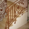 Média réf. 174 (4/12): Rampe d'escalier en fer forgé, style Classique et baroque, modèle Saint Eloi IV