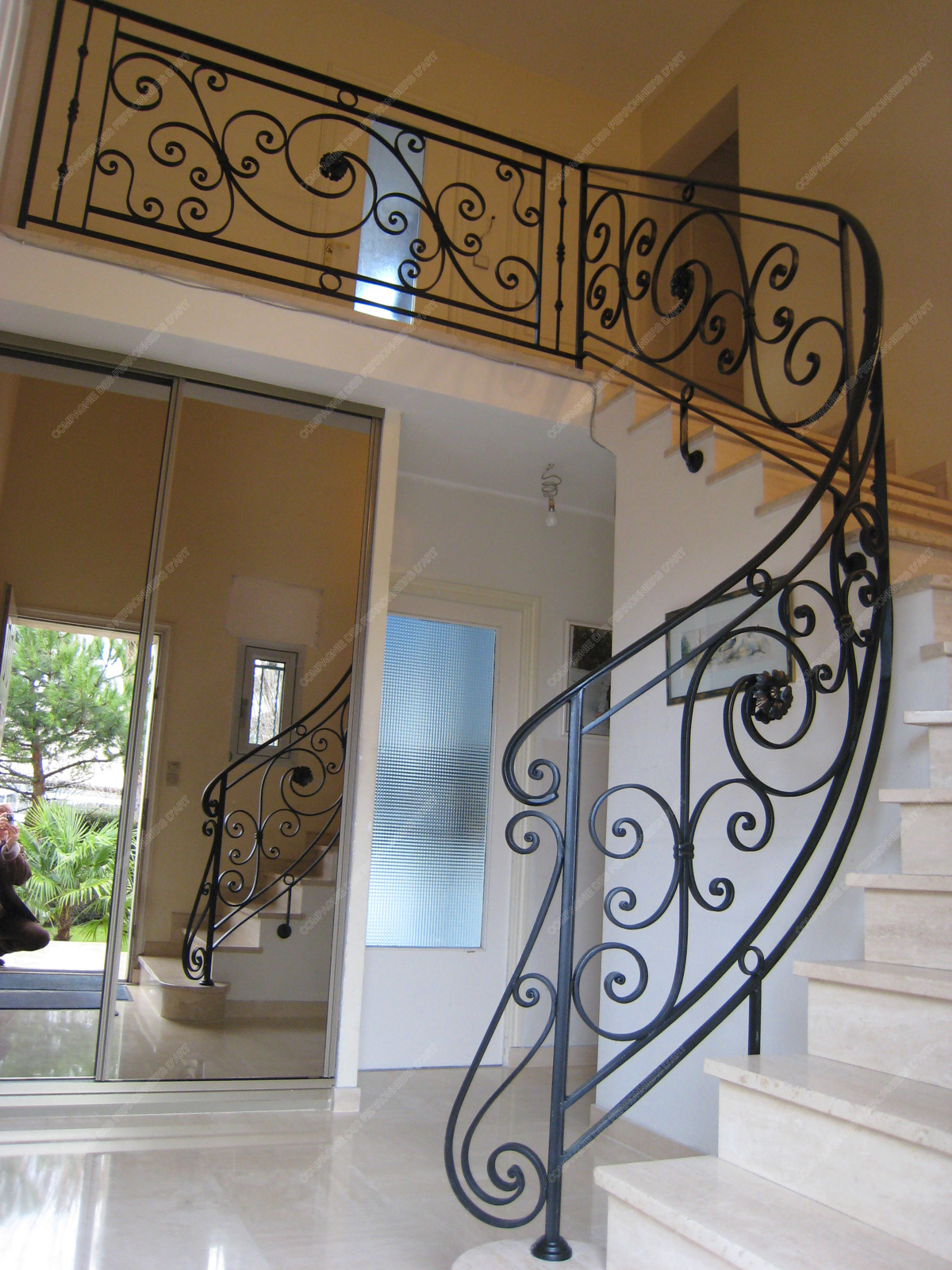 Rampes En Fer Forgé Au Design Classique Rampe D'escalier En Acier Facile à Installer Pour Intérieurs De Style Classique