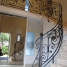 Média réf. 188 (4/9): Rampe d'escalier en fer forgé, style Classique et baroque, modèle Saint Germain et variantes