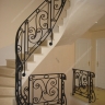 Média réf. 189 (5/9): Rampe d'escalier en fer forgé, style Classique et baroque, modèle Saint Germain et variantes