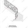 Média réf. 195 (2/15): Rampe d'escalier en fer forgé, style Classique et baroque, modèle Saint Germain et variantes