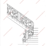 Média réf. 198 (5/15): Rampe d'escalier en fer forgé, style Classique et baroque, modèle Saint Germain et variantes