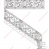 Média réf. 202 (9/15): Rampe d'escalier en fer forgé, style Classique et baroque, modèle Saint Germain et variantes
