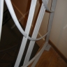 Média réf. 220 (2/12): Rampe d'escalier en fer forgé, style Art décoratif, modèle treillis