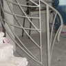Média réf. 229 (11/12): Rampe d'escalier en fer forgé, style Art décoratif, modèle treillis