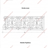Média réf. 1153 (3/15): Rampe d'escalier en fer forgé, style Classique et baroque, modèle Médaillons Baroque
