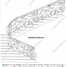 Média réf. 1169 (4/5): Rampe d'escalier en fer forgé, style Classique et baroque, modèle Volutes Baroque