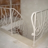 Média réf. 282 (2/2): Rampe d'escalier en fer forgé, style Art décoratif, modèle soleil escargot