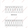 Média réf. 1196 (2/2): Rampe d'escalier en fer forgé, style Moyen-âge, modèle Écusson