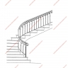Média réf. 1197 (1/2): Rampe d'escalier en fer forgé, style Design fonctionnel, modèle Rucilly