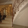 Média réf. 318 (2/13): Rampe d'escalier en fer forgé, style Art nouveau, modèle nouille
