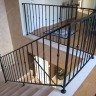 Média réf. 346 (5/12): Rampe d'escalier en fer forgé, style Design fonctionnel, modèle barreaux