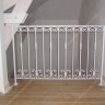 Média réf. 350 (9/12): Rampe d'escalier en fer forgé, style Design fonctionnel, modèle barreaux