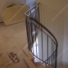 Média réf. 352 (11/12): Rampe d'escalier en fer forgé, style Design fonctionnel, modèle barreaux