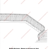 Média réf. 364 (10/18): Rampe d'escalier en fer forgé, style Design fonctionnel, modèle barreaux