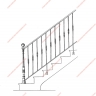 Média réf. 366 (12/18): Rampe d'escalier en fer forgé, style Design fonctionnel, modèle barreaux