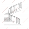 Média réf. 367 (13/18): Rampe d'escalier en fer forgé, style Design fonctionnel, modèle barreaux