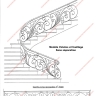 Média réf. 449 (2/5): Rampe d'escalier en fer forgé, style Floral végétal, modèle volutes et feuillages