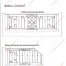 Média réf. 496 (3/3): Balcons en fer forgé, style traditionnel, modèle barreaux médaillon 5