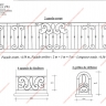 Média réf. 505 (5/10): Balcons en fer forgé, style traditionnel, modèle barreaux volutes