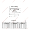 Média réf. 508 (8/10): Balcons en fer forgé, style traditionnel, modèle barreaux volutes