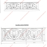 Média réf. 515 (5/7): Balcons en fer forgé, style traditionnel, modèle médaillon 1