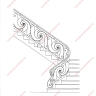 Média réf. 91 (6/11): Rampe d'escalier en fer forgé, style Classique et baroque, modèle Louis XVI et variantes