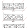 Média réf. 534 (8/9): Balcons en fer forgé, style traditionnel, modèle volutes médaillon 1
