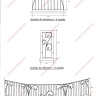Média réf. 543 (2/6): Balcons en fer forgé, style moderne, modèle Barreaux décors variés