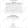 Média réf. 547 (6/6): Balcons en fer forgé, style moderne, modèle Barreaux décors variés