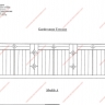 Média réf. 549 (2/4): Balcons en fer forgé, style moderne, modèle Barreaux frise géométrique