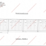 Média réf. 550 (3/4): Balcons en fer forgé, style moderne, modèle Barreaux frise géométrique