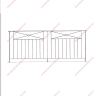 Média réf. 551 (4/4): Balcons en fer forgé, style moderne, modèle Barreaux frise géométrique