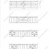 Média réf. 564 (2/2): Balcons en fer forgé, style moderne, modèle Lys