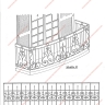 Média réf. 607 (21/25): Balcons en fer forgé, style divers, modèle Médaillons divers